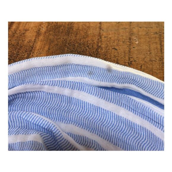 NWT Womens Tommy Bahama Island Gauze Blue White Stripe‎ Flowy Dress Size Medium - Picture 13 of 14